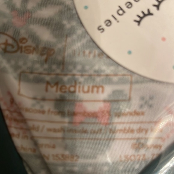 Little Sleepies Disney Mickey Women’s Pajama Top Size Medium 8-10 NWT - Picture 4 of 4